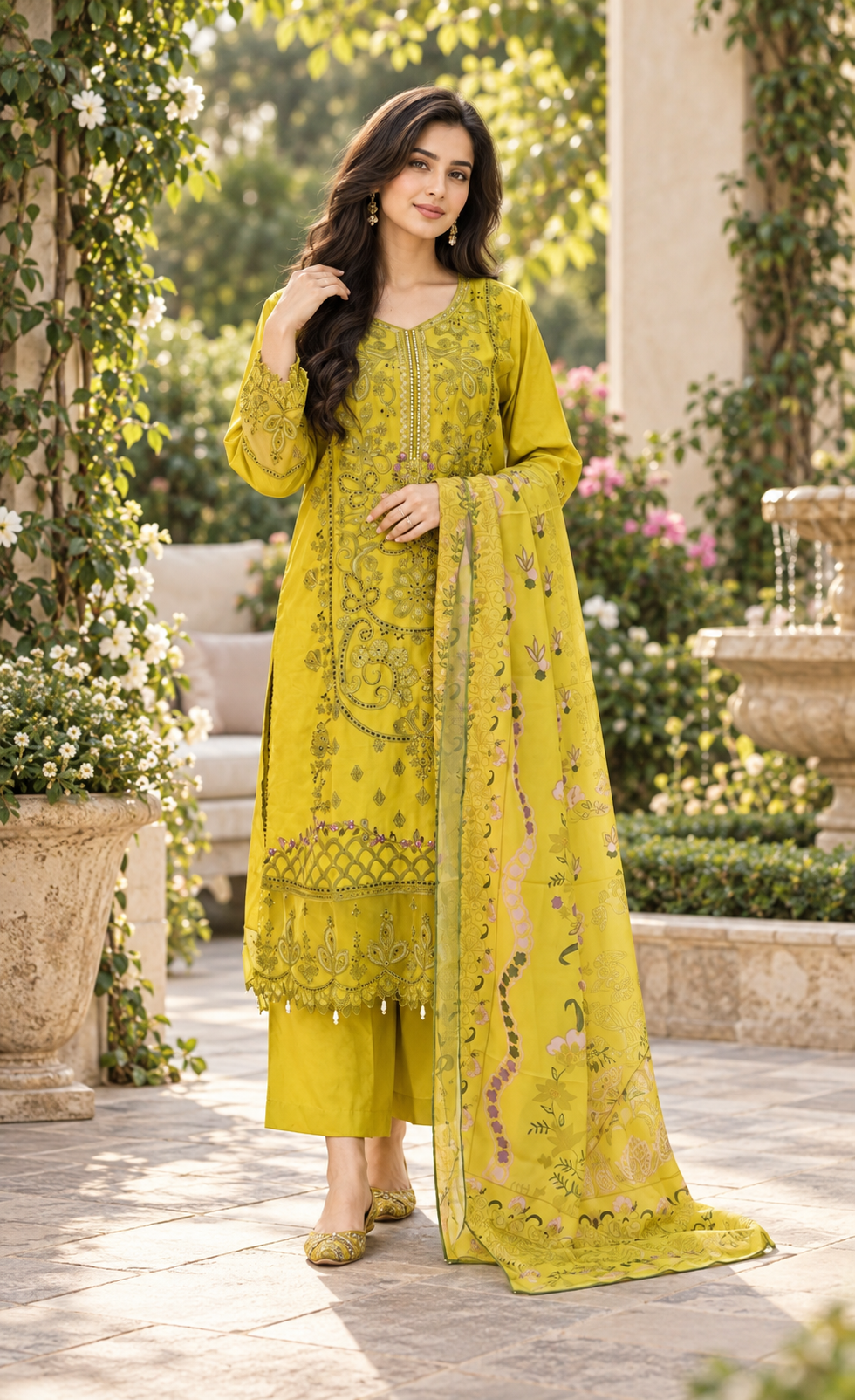 3-Piece Suit – Shirt, Trouser & Dupatta