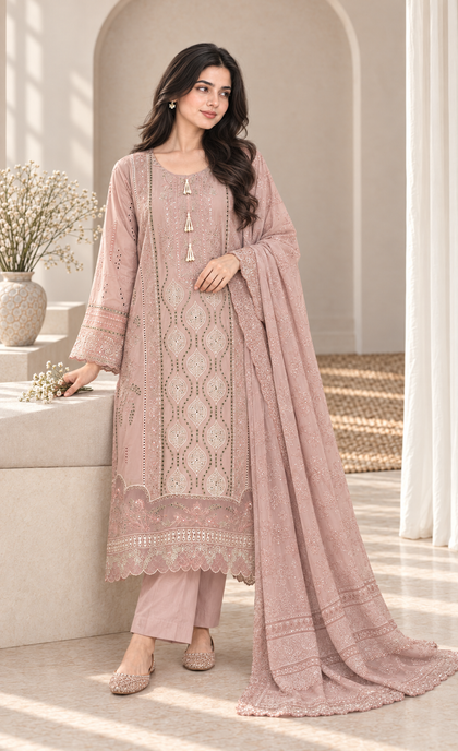 3-Piece Suit – Shirt, Trouser & Dupatta