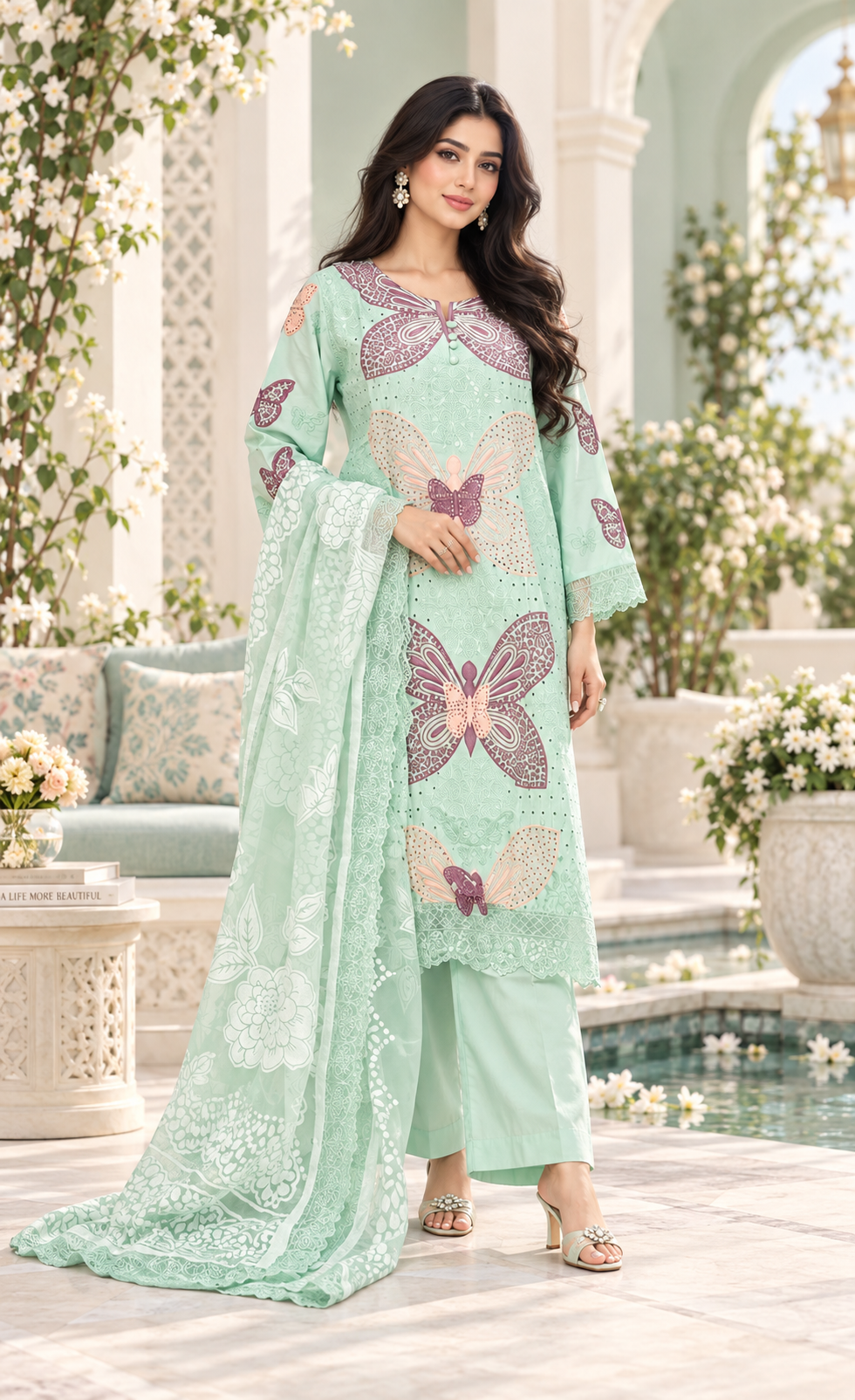 3-Piece Suit – Elegant Shirt, Trousers & Dupatta