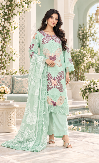 3-Piece Suit – Elegant Shirt, Trousers & Dupatta