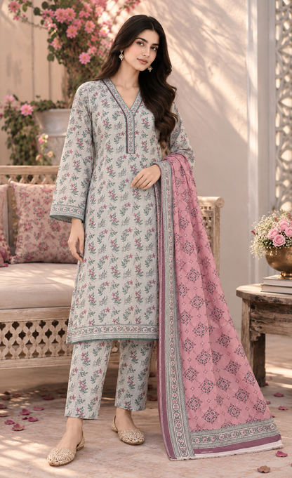 Tawakkal Sage Green & Blush Floral