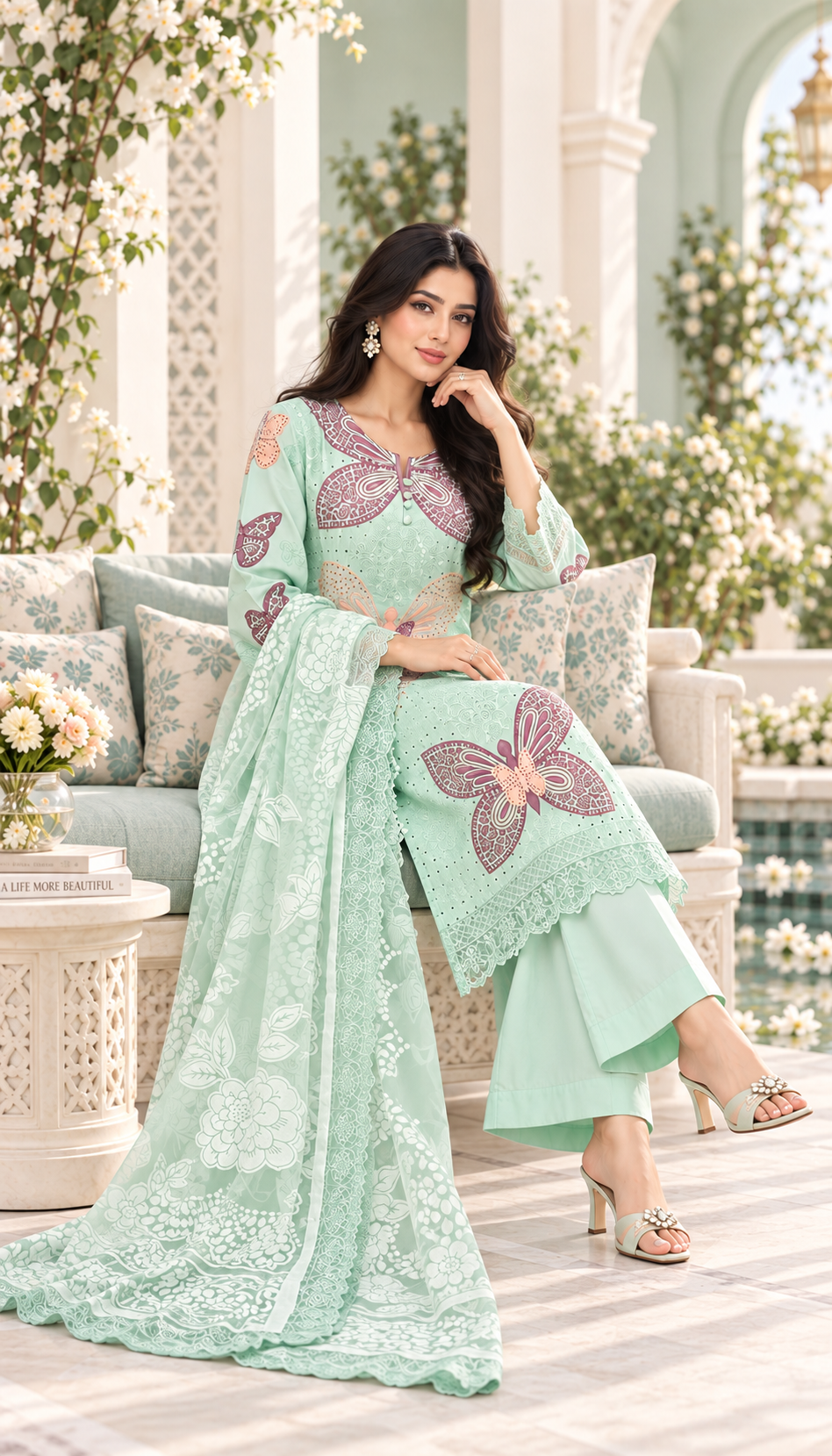 3-Piece Suit – Elegant Shirt, Trousers & Dupatta