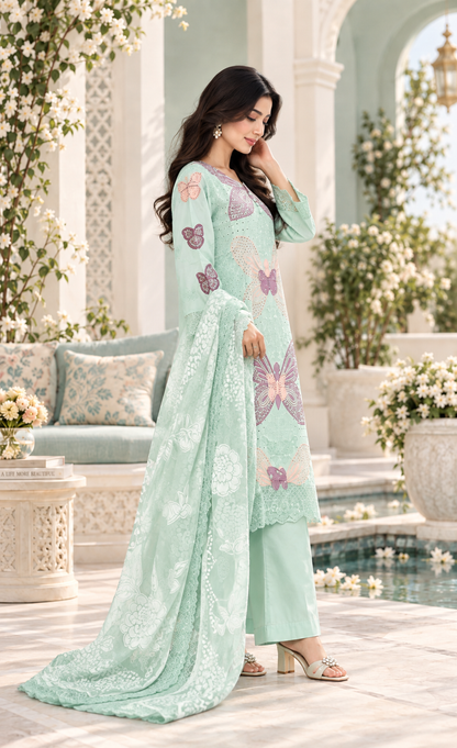 3-Piece Suit – Elegant Shirt, Trousers & Dupatta